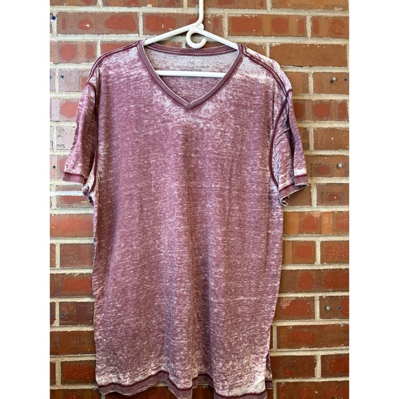 Mens American Eagle TShirt LARGE Seriously Soft Short Sleeve PLUM washed pattern - Picture 1 of 4